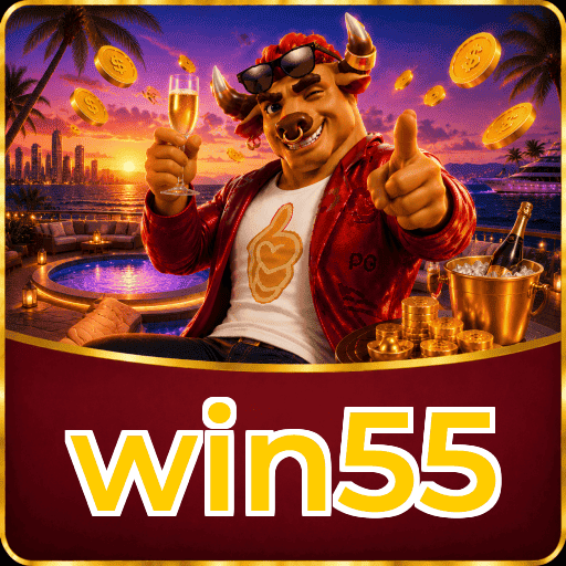 win55 Logo - Bônus com Rollover Justo
